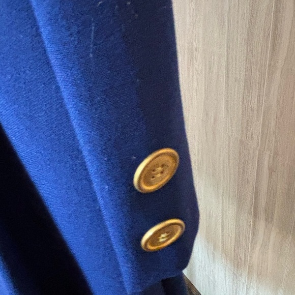 Peaches N Cream Vintage Elegant Blue Girls Dress & Coat - Picture 4 of 10